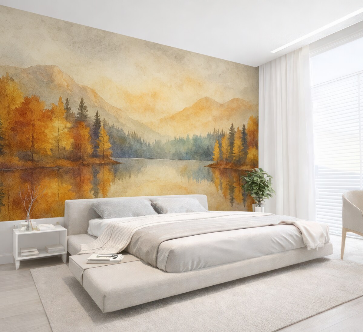 Fototapeta Akwaforta las.