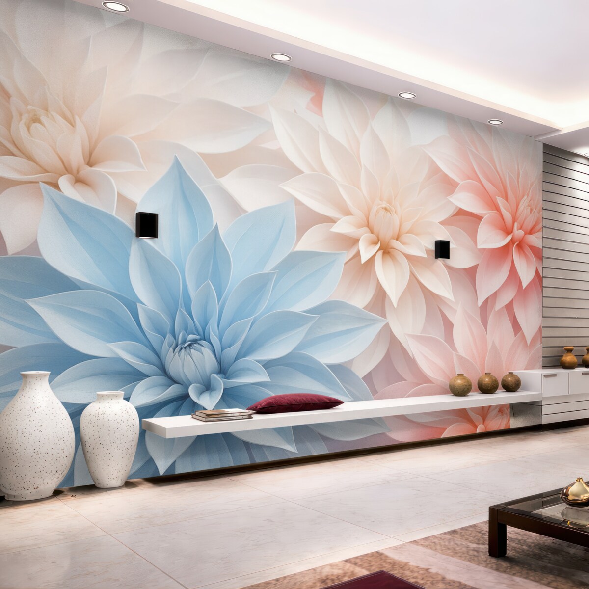 Fototapeta Ogromne, subtelne kwiaty.