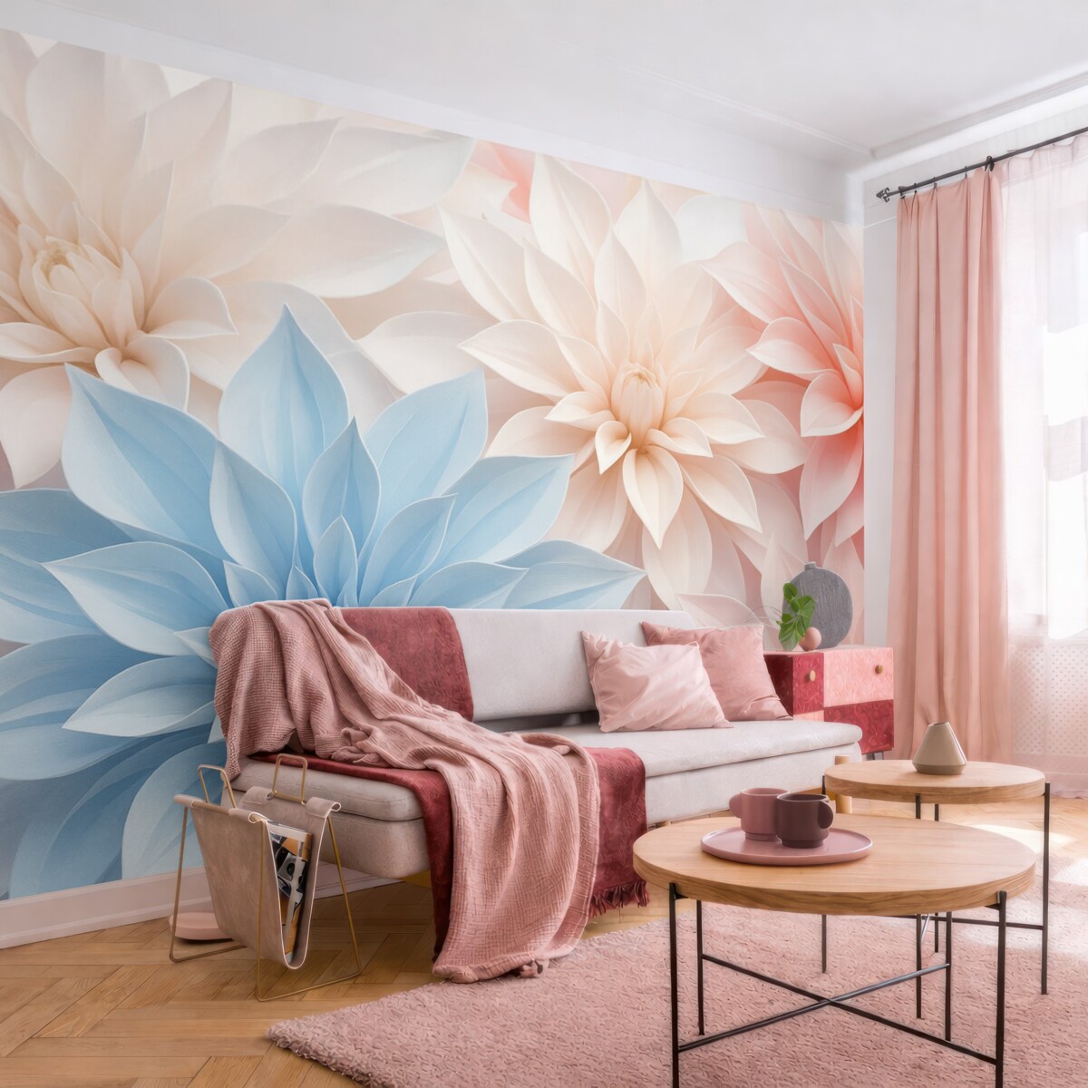 Fototapeta Ogromne, subtelne kwiaty.