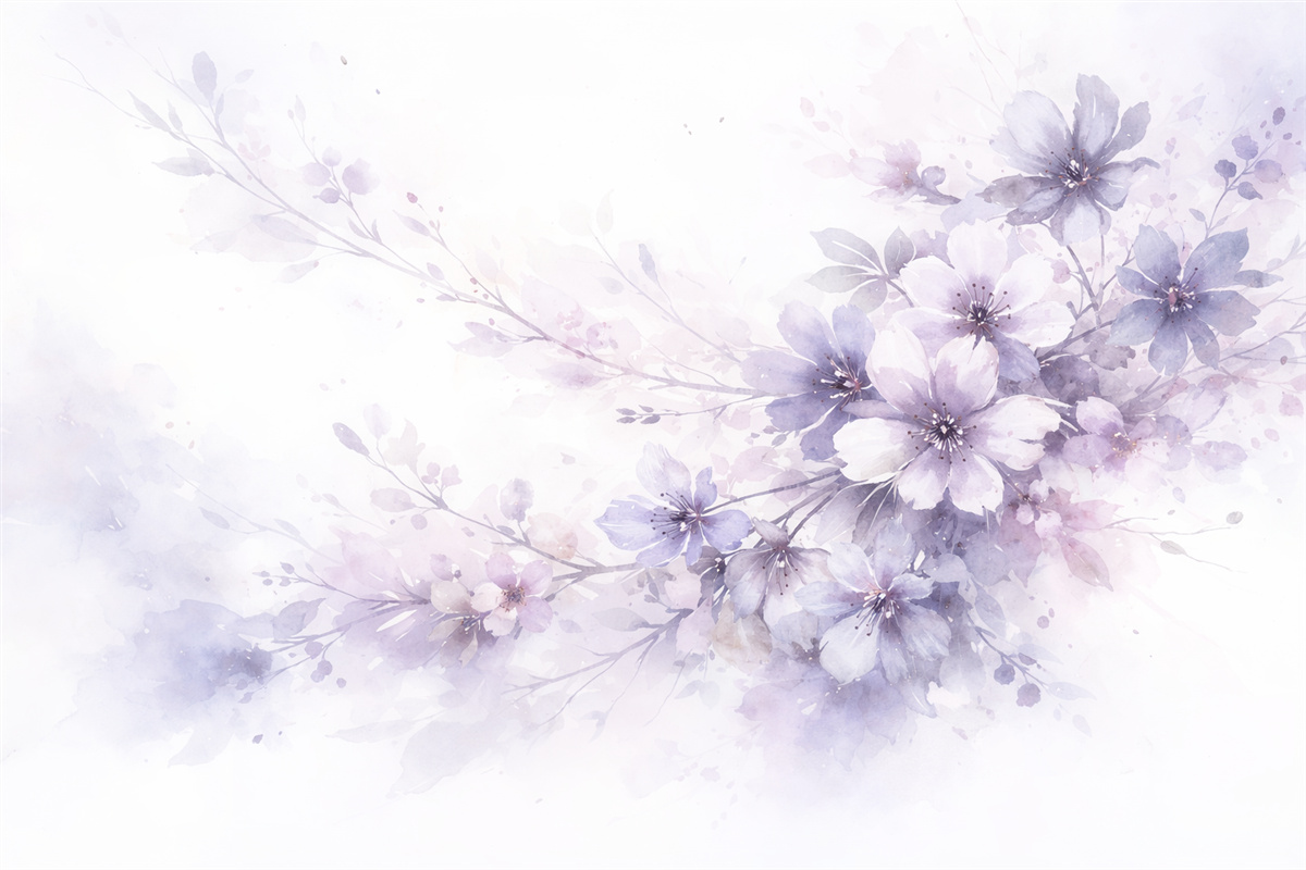 Fototapeta Delikatne, pastelowe, abstrakcyjne, teksturowane kwiaty z rozmytym tłem, kreujące marzycielską, eteryczną aurę.