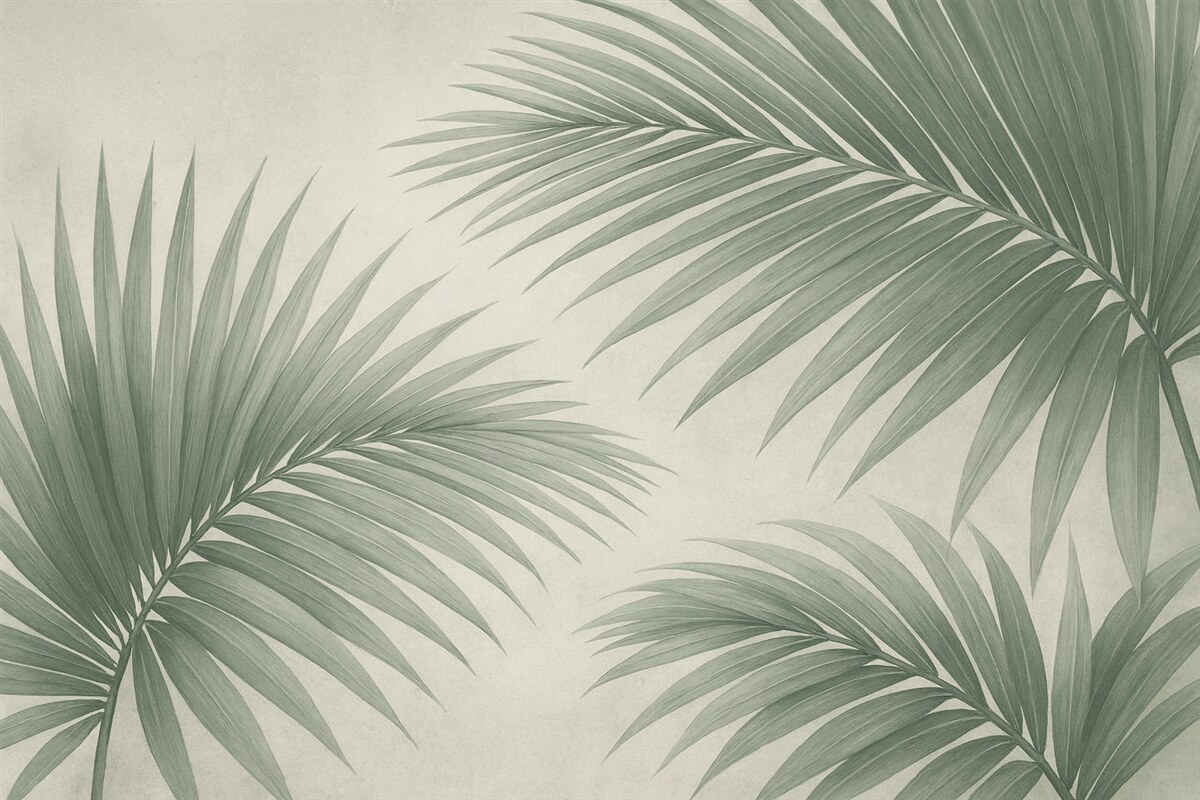 Fototapeta Zielone abstrakcyjne liście bananowca.