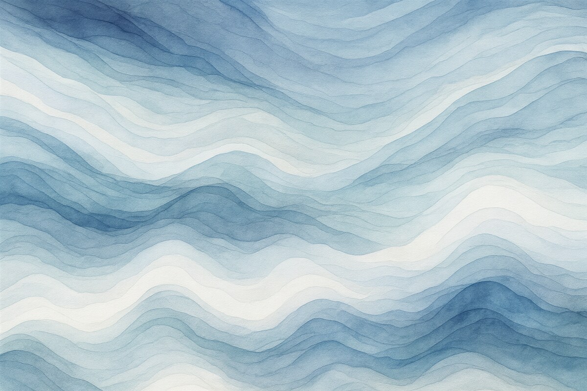 Fototapeta Lekkie niebieskie fale, abstrakcyjna forma.