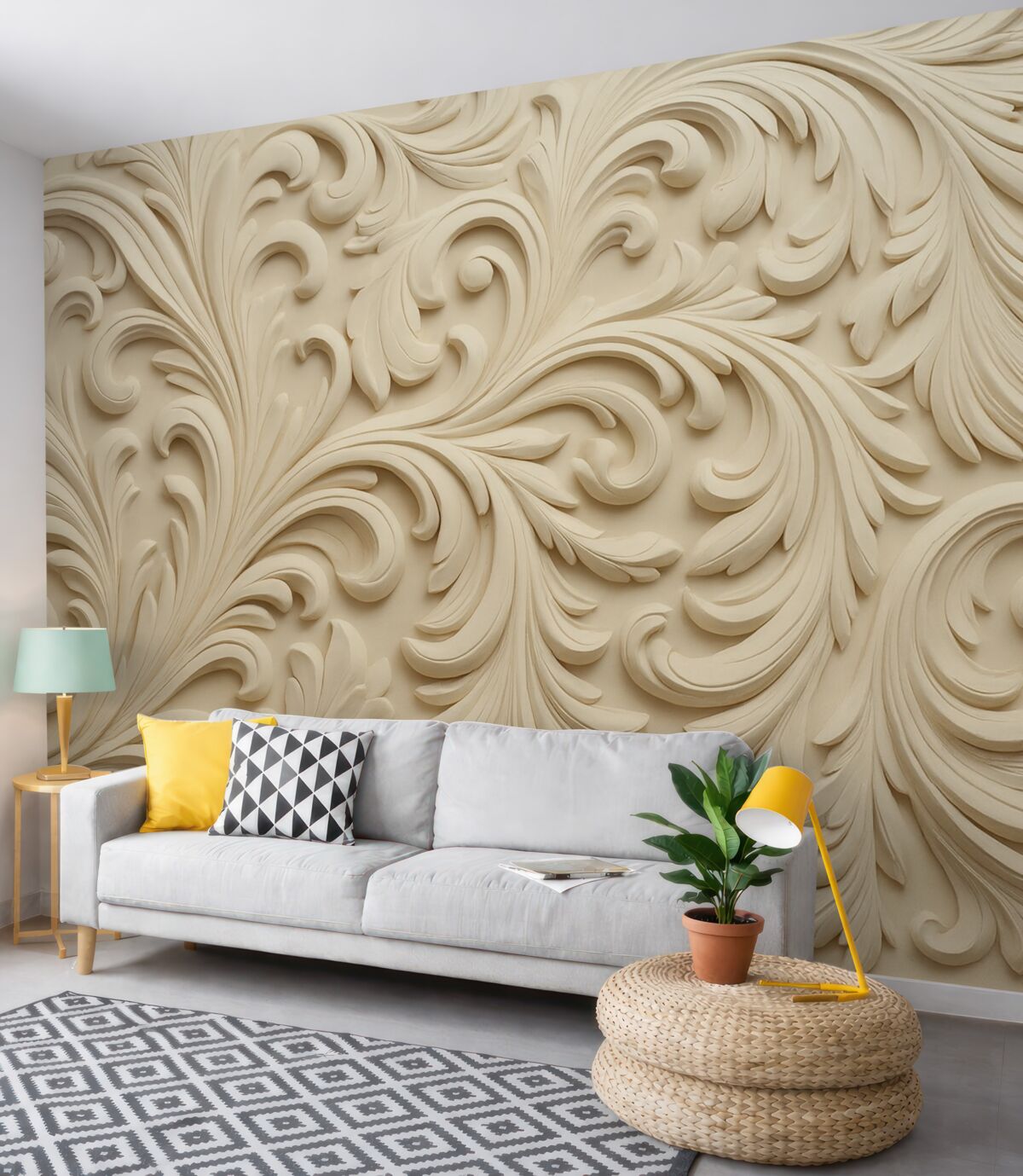 Fototapeta Naśladownictwo płaskorzeźby.