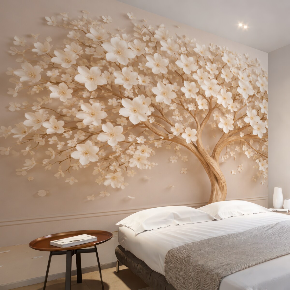 Fototapeta Drzewo z drobnymi kwiatami.