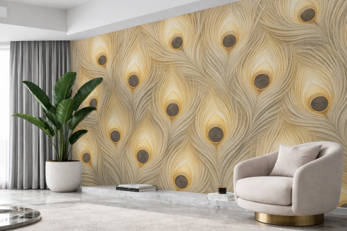 Fototapeta Pawie piórka.