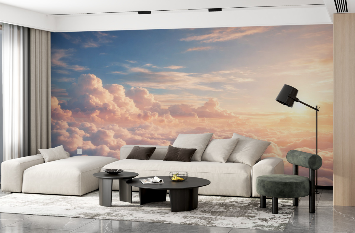 Fototapeta Cienkie chmury na niebie.