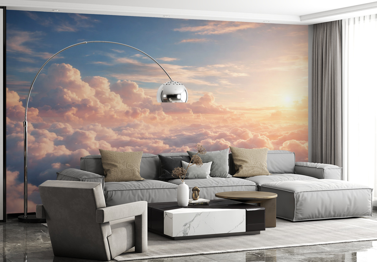 Fototapeta Cienkie chmury na niebie.