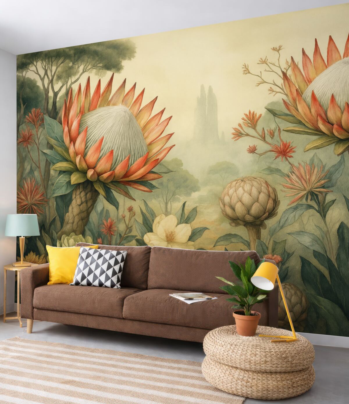 Fototapeta Wielkie tropikalne kwiaty.