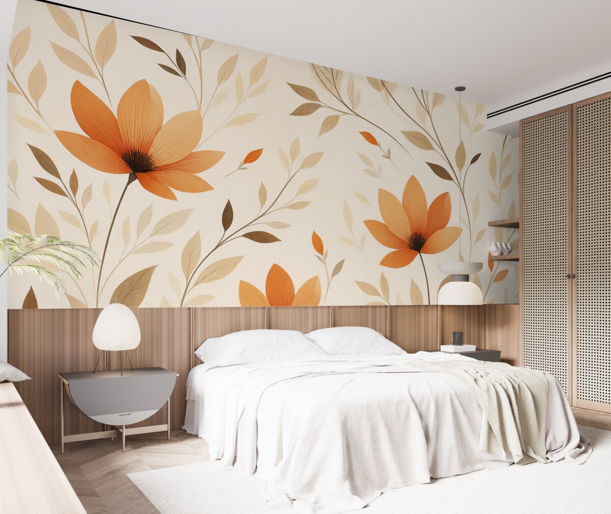 Fototapeta Prosty kwiatowy motyw.