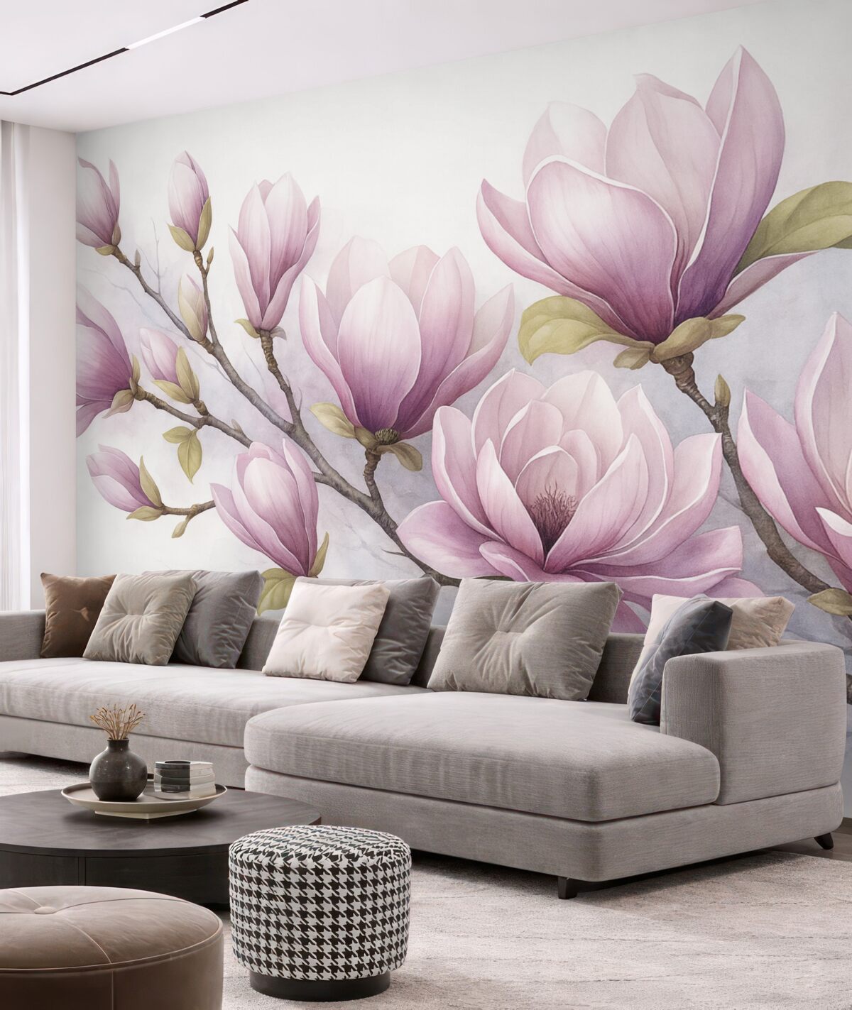 Fototapeta Wielka gałązka magnolii.