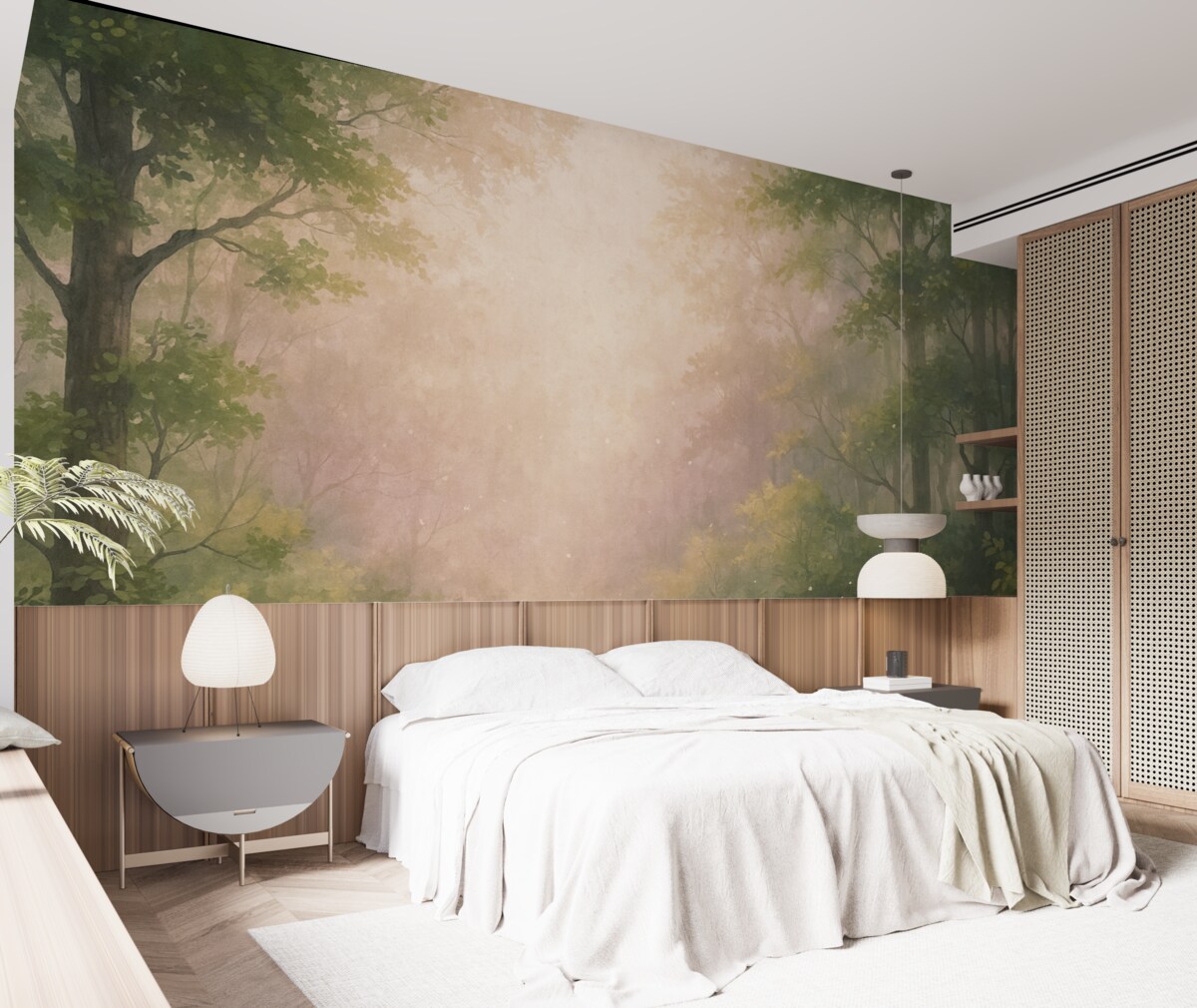 Fototapeta Zaczarowany las, sepia.