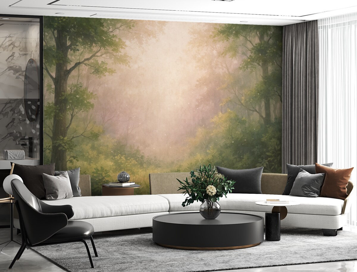 Fototapeta Zaczarowany las, sepia.