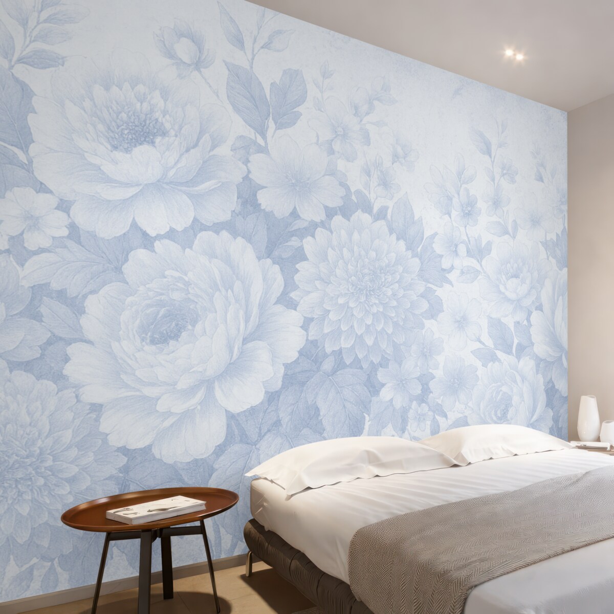 Fototapeta Subtelne, jednolitych barw kwiaty w stylu retro.