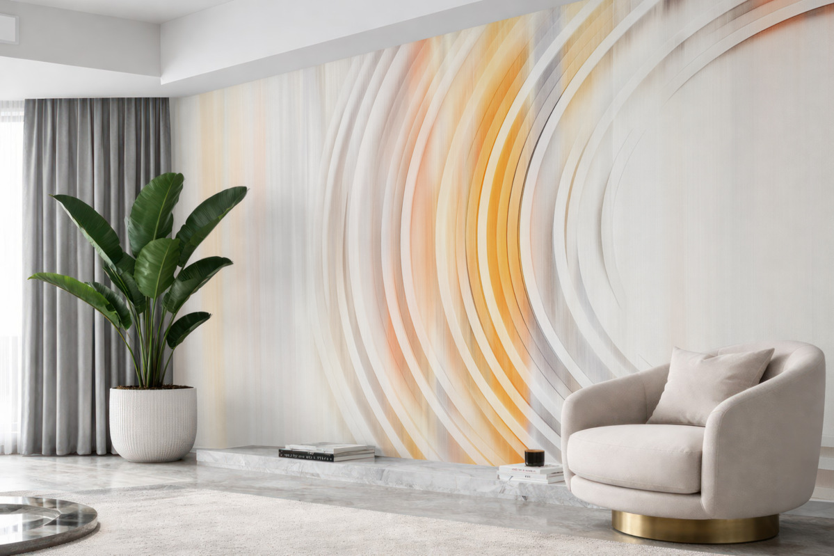 Fototapeta Abstrakcyjne pierścienie zawirowane.