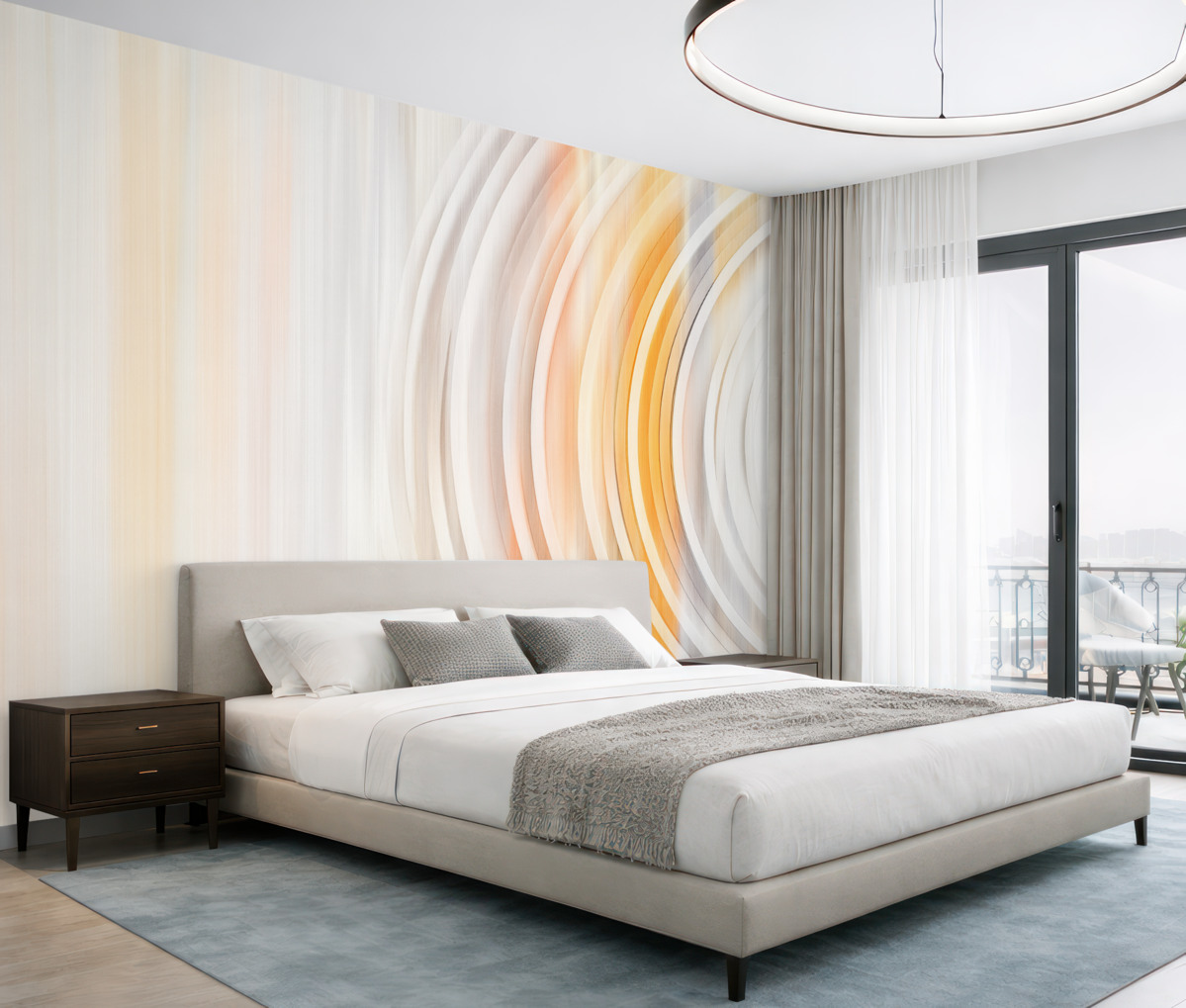 Fototapeta Abstrakcyjne pierścienie zawirowane.