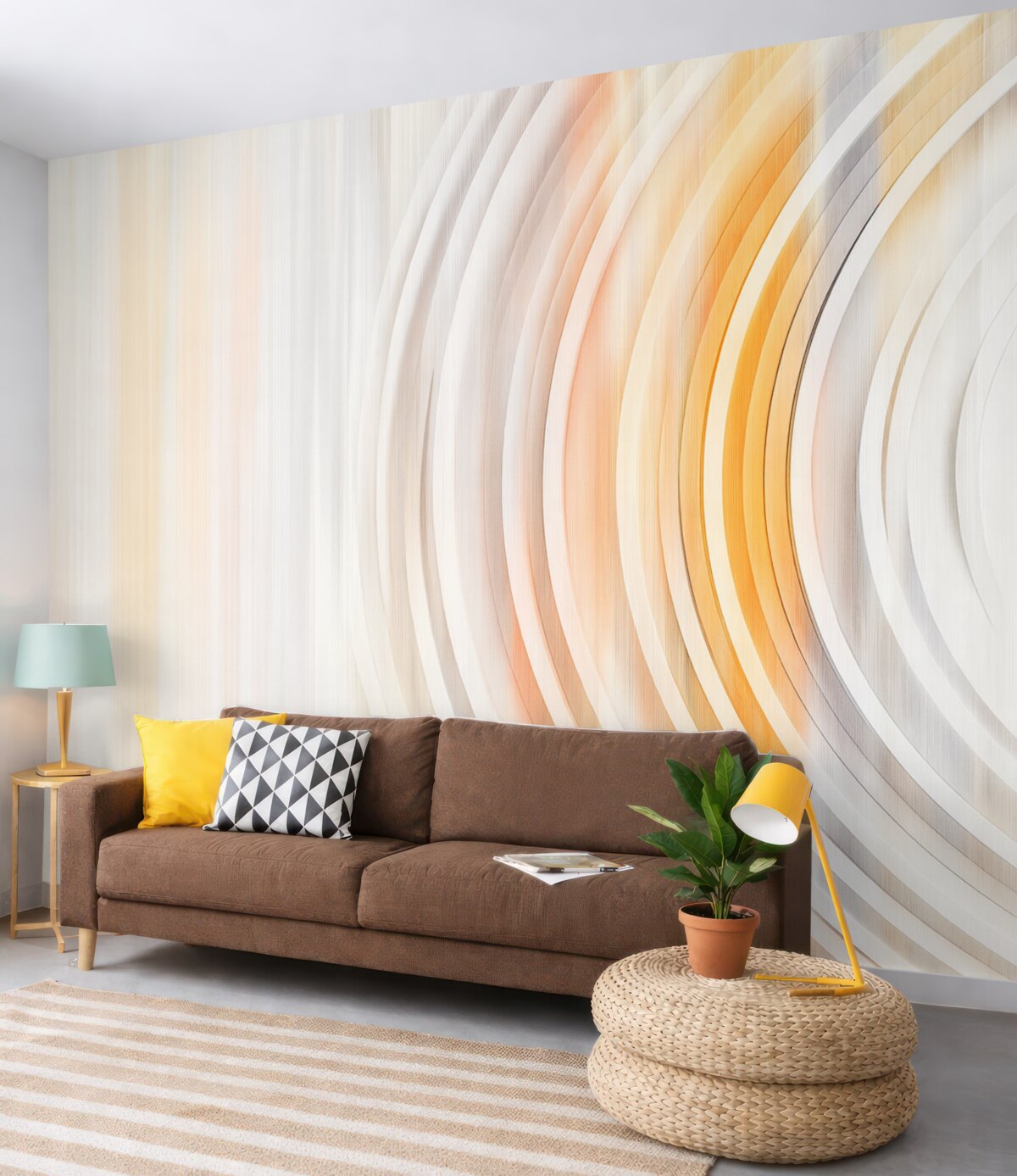 Fototapeta Abstrakcyjne pierścienie zawirowane.