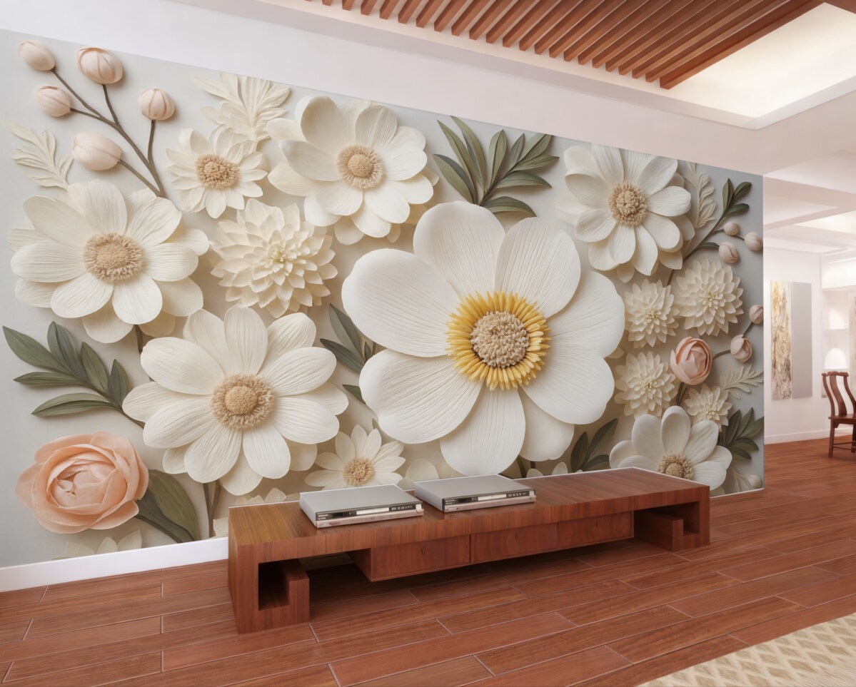 Fototapeta kompozycja florystyczna 3D