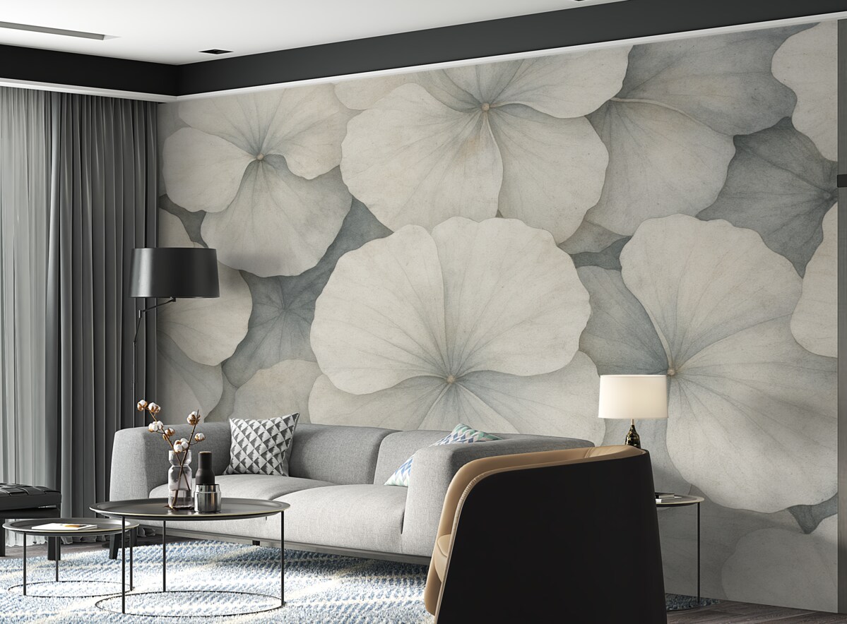 Fototapeta Wielkie liście miłorzębu w stylu grunge.