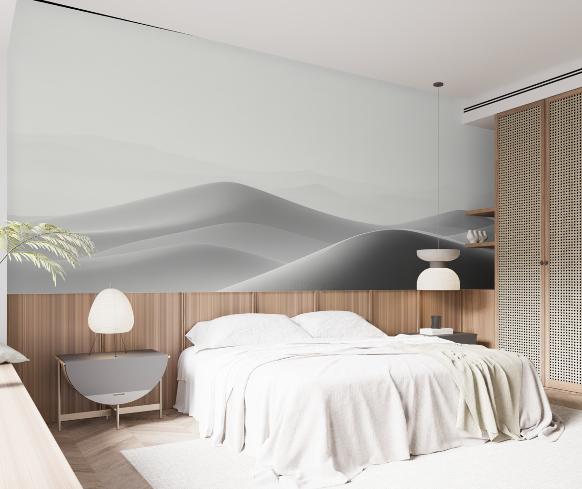 Fototapeta Góry w odcieniach czerni i bieli.