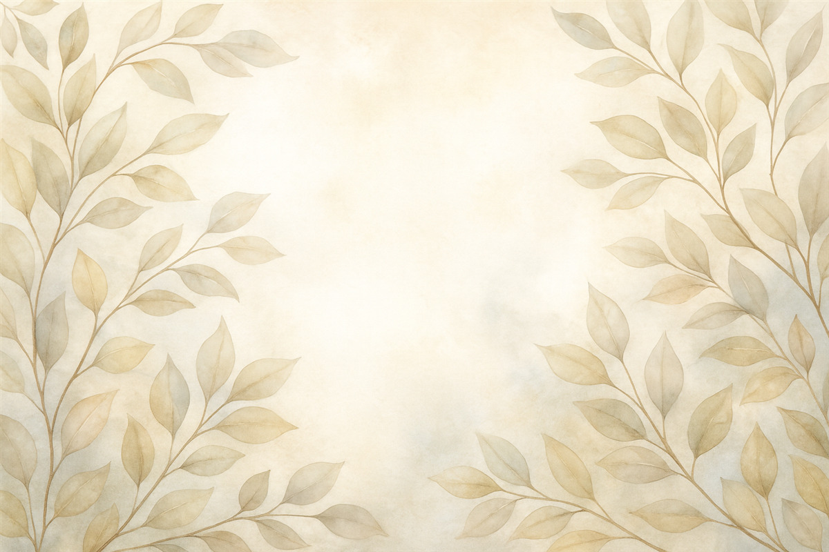 Fototapeta Różowe liście w mgle.